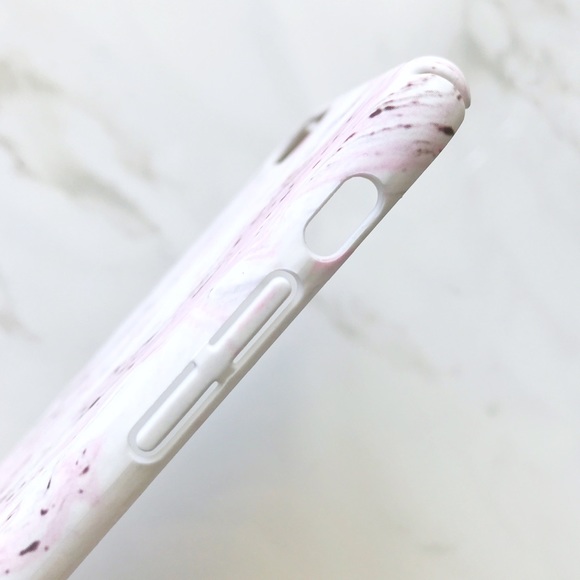 LAST 1! NEW iPhone 7/8 Pink Marble Ink Swirl Case - Picture 2 of 5